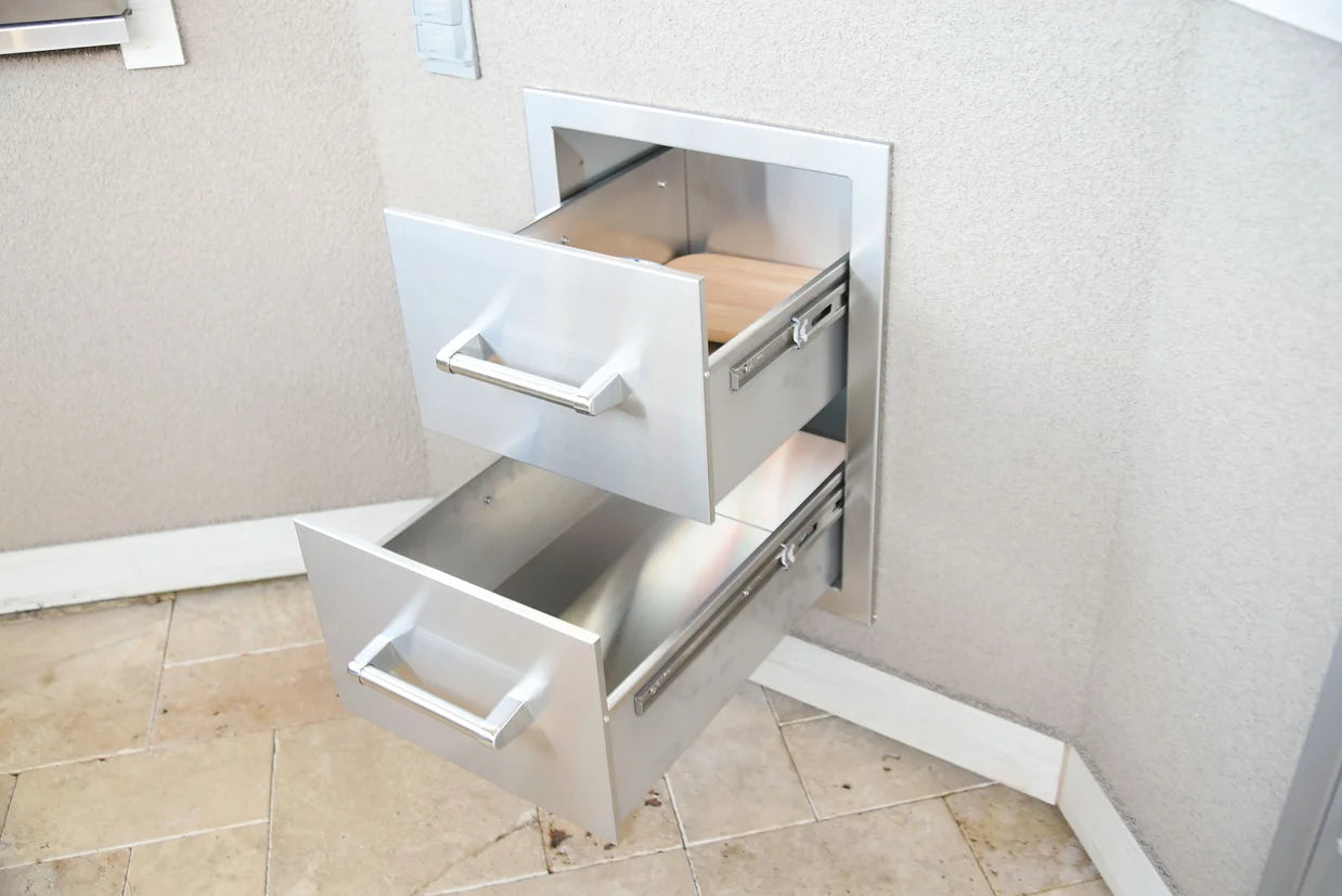 KoKoMo Grills Double Drawer-KO-DD12