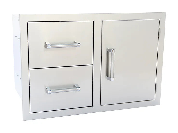 KoKoMo Grills Two Drawer / Door Combo-KO-ALPDC