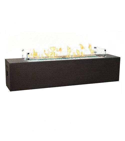 American Fyre Designs Iron Saddle 72" Rectangular Fire Table
