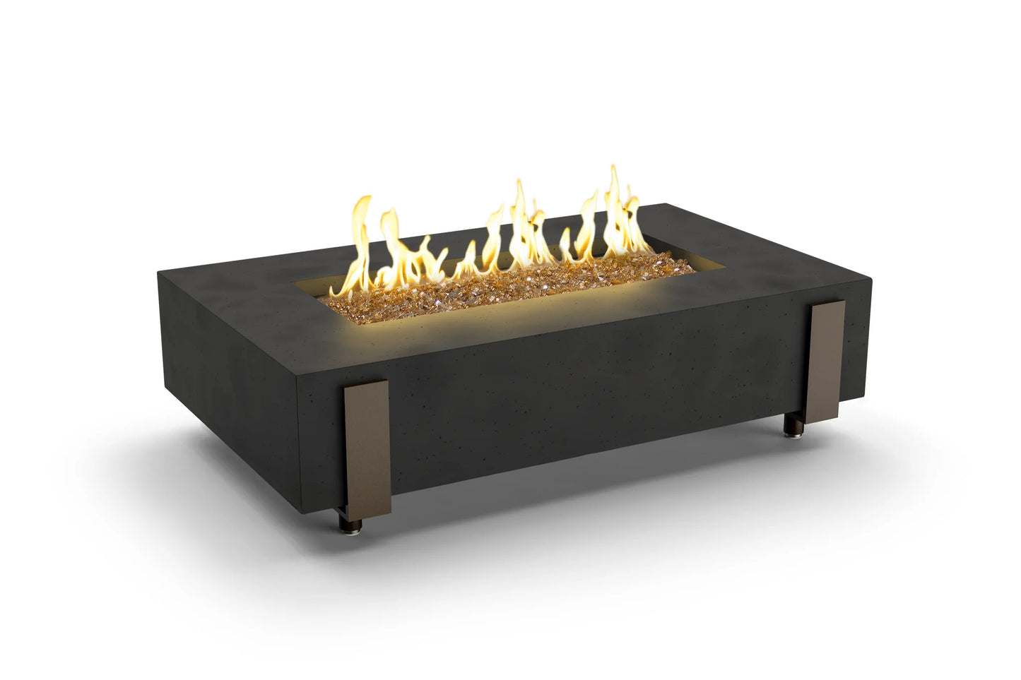 American Fyre Designs Iron Saddle 60" Rectangular Fire Table