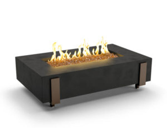 American Fyre Designs Iron Saddle 72" Rectangular Fire Table