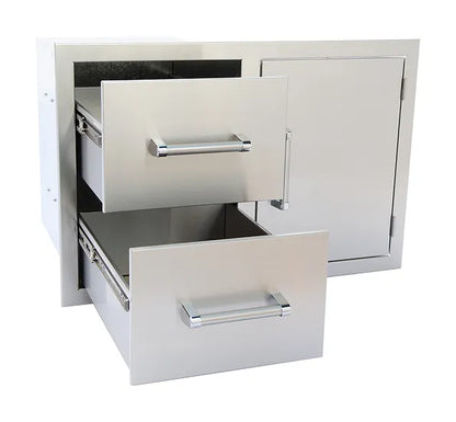 KoKoMo Grills Two Drawer / Door Combo-KO-ALPDC