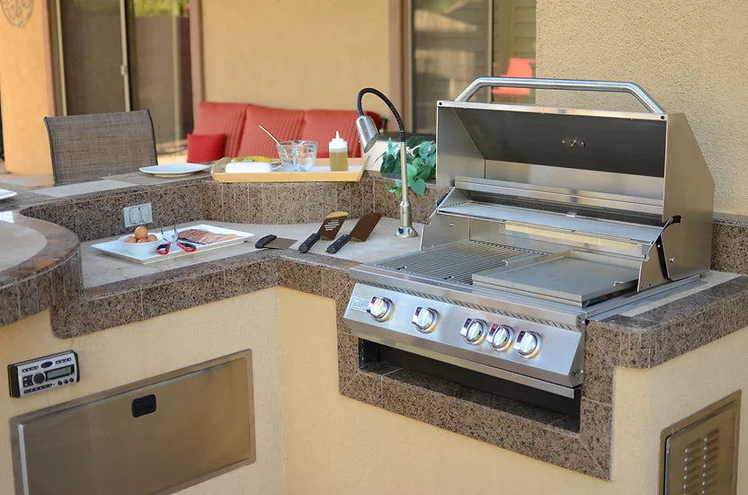 KoKoMo Grills 4 Burner Built In Grill-KO-BAK4BG
