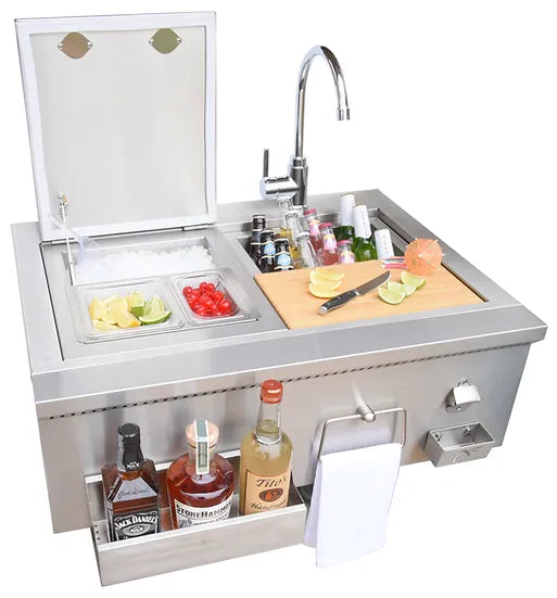 KoKoMo Grills 30" Cocktail Station w/ Sink-KO-30CKT-SNK