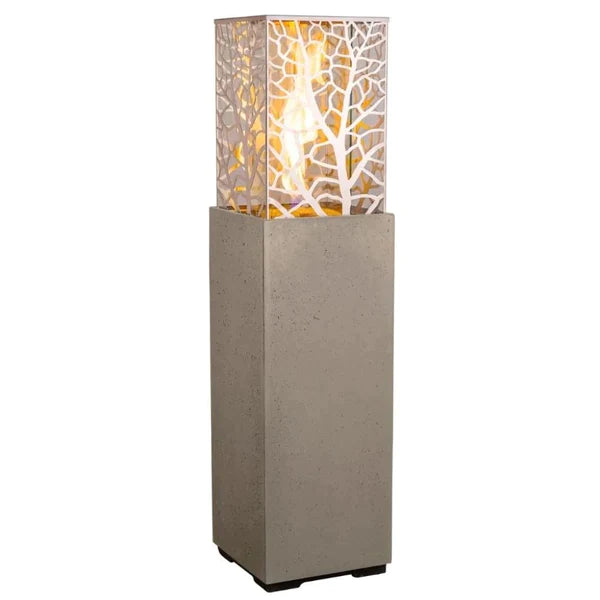 American Fyre Designs Magnolia Lantern 16-Inch Square Gas Fire Tower