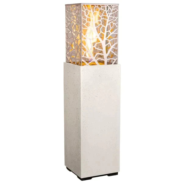 American Fyre Designs Magnolia Lantern 16-Inch Square Gas Fire Tower