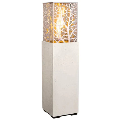 American Fyre Designs Magnolia Lantern 16-Inch Square Gas Fire Tower