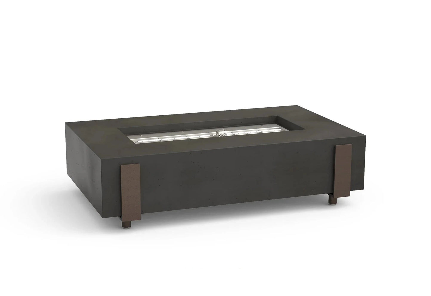 American Fyre Designs Iron Saddle 60" Rectangular Fire Table