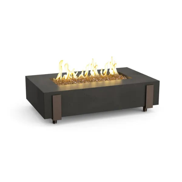 American Fyre Designs Iron Saddle 72" Rectangular Fire Table