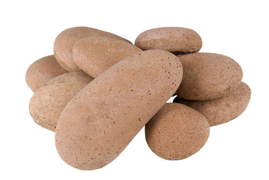 RealFyre River Rock Fyre Stones - 10 pieces in TERRACOTTA-STN-10T